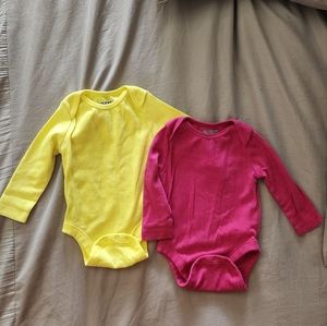 2 Long-Sleeve Girl Onsies